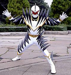 power rangers dino blanc et gris